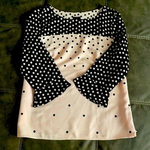 Black and pink blouse